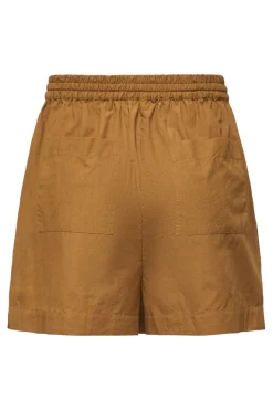 Sale JDY eliza Embroidery Shorts 4952722 Golden Brown Palm Embroidery