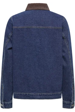 Clearance JDY ella Pocket L/S Denim Jacket 4881548 Dark Blue Denim