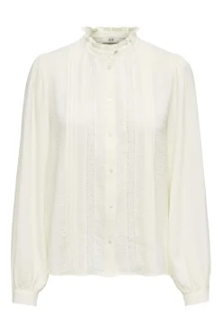 JDY ellis Life L/S Lace Shirt 3844203 Cloud Dancer