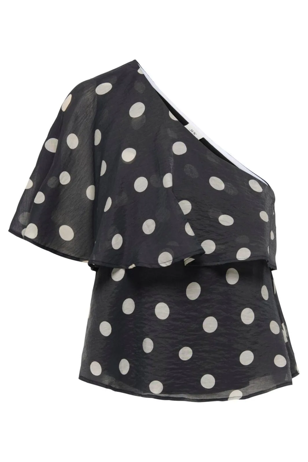 Hot JDY fay Life One-Shoulder Top 5083205 Black Pristine Dot