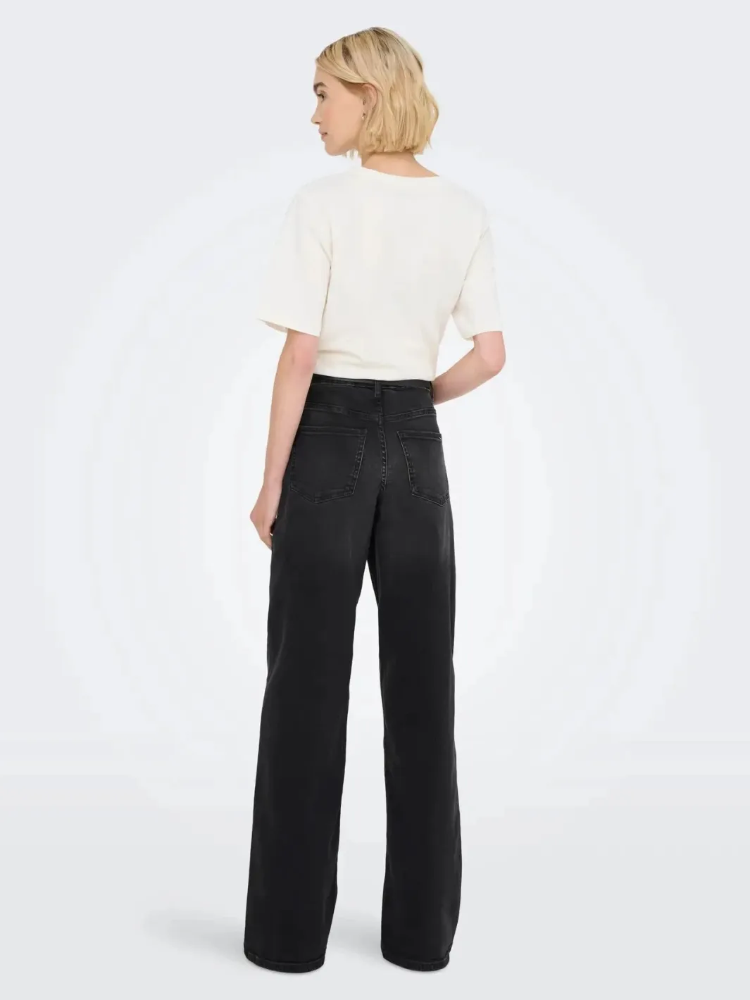 New JDY felina-Fina Wide Blk Jeansdnm 4775461 Black Denim