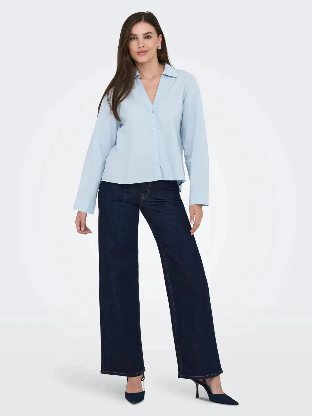 Hot JDY felina-Fina Wide Rinse Jnsdnm 4840357 Dark Blue Denim Rinse Blue Denim