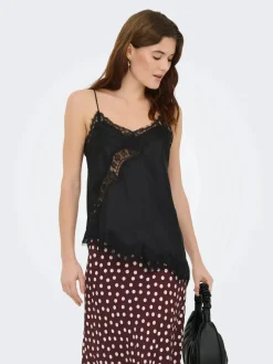 Outlet JDY fifi S/L Asym Lace Singlet 5069508 Black