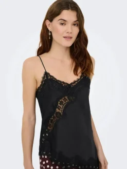 Outlet JDY fifi S/L Asym Lace Singlet 5069508 Black