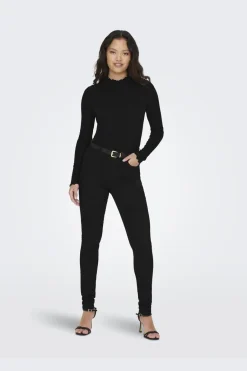 Discount JDY fransiska Life L/S Hi-Nck Top Jr 3600771 Black
