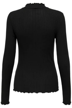 Discount JDY fransiska Life L/S Hi-Nck Top Jr 3600771 Black