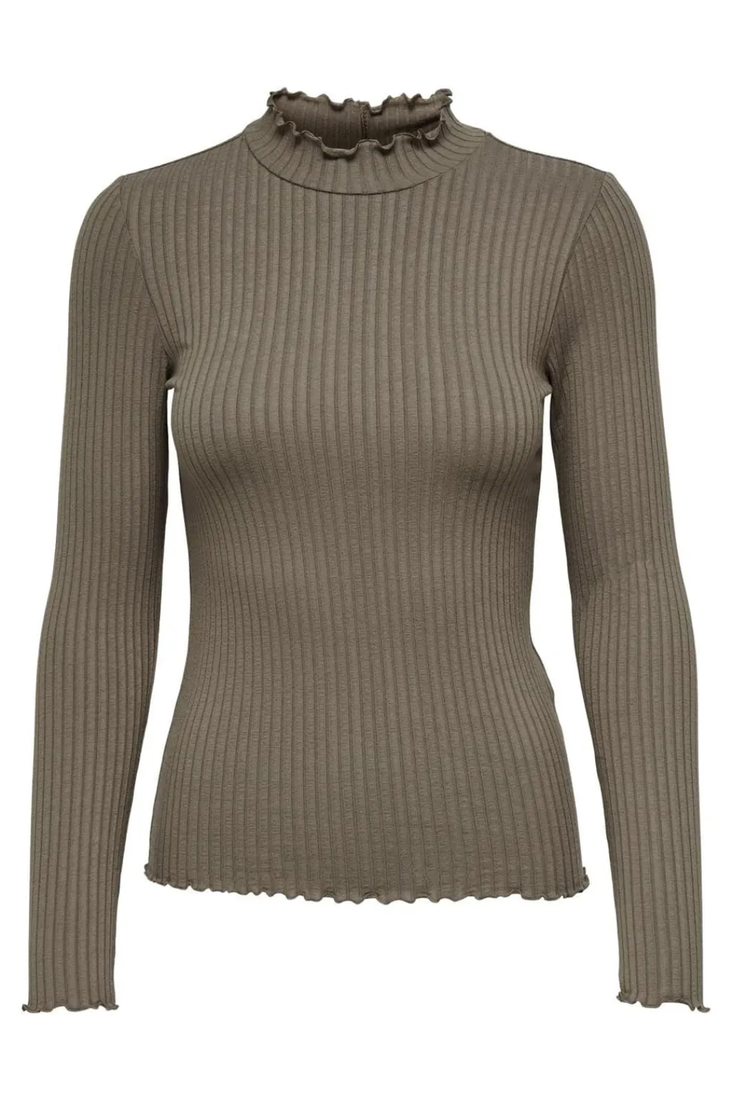 New JDY fransiska Life L/S Hi-Nck Top Jr 4048249 Walnut