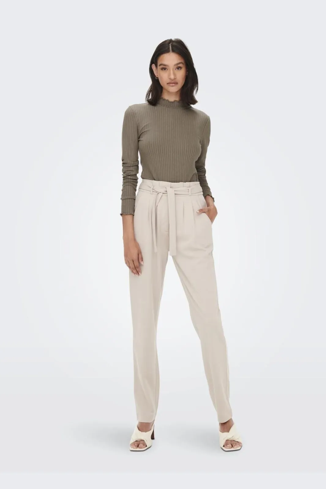 New JDY fransiska Life L/S Hi-Nck Top Jr 4048249 Walnut