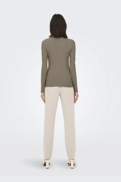 New JDY fransiska Life L/S Hi-Nck Top Jr 4048249 Walnut