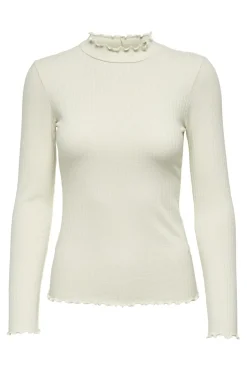 Best JDY fransiska Life L/S Hi-Nck Top Jr 4048245 Whitecap Gray