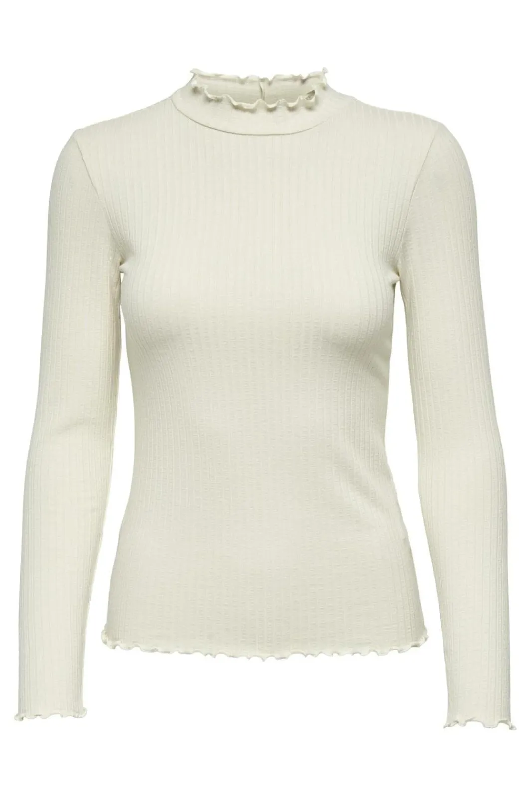 Best JDY fransiska Life L/S Hi-Nck Top Jr 4048245 Whitecap Gray