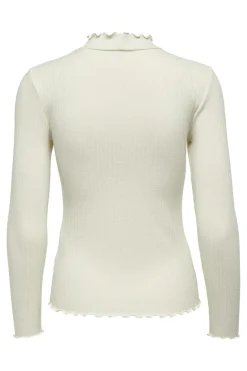 Best JDY fransiska Life L/S Hi-Nck Top Jr 4048245 Whitecap Gray