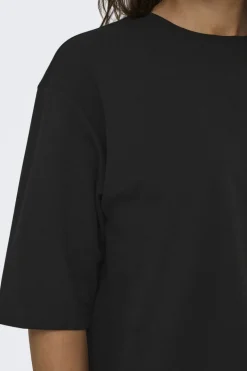 New JDY geggo Ss O Neck Loose Top 4901911 Black