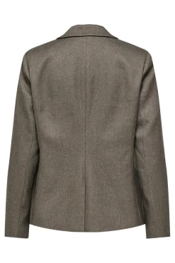 JDY hayes L/S Blazer Tlr 4846352 Teak Melange