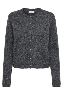 New JDY honey Life L/S O-Neck Cardigan Knt 4876180 Dark Grey Melange