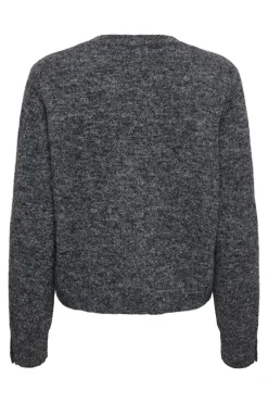 Online JDY honey Life L/S O-Neck Pullover Knt 4890689 Dark Grey Melange