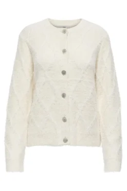 Online JDY jayla L/S O-Neck Cardigan Knt 4878180 Ecru