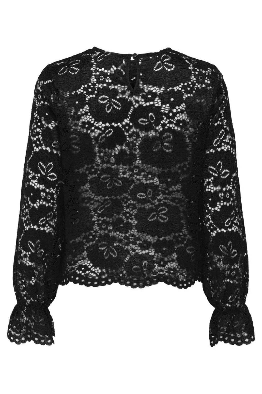 JDY lacey L/S Lace Top 4840204 Black