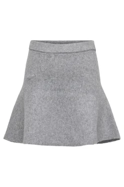 New JDY lea Life Short Skirt Knt 4875919 Medium Grey Melange