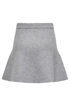 New JDY lea Life Short Skirt Knt 4875919 Medium Grey Melange