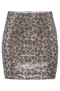 Outlet JDY leona Sequins Mini Skirt 4840290 Brown Rice Brown Leo Sequins