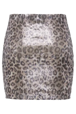 Outlet JDY leona Sequins Mini Skirt 4840290 Brown Rice Brown Leo Sequins