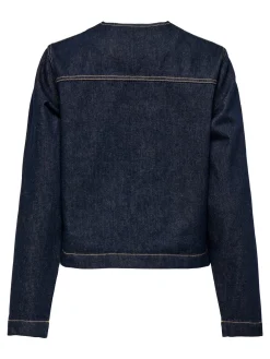 Discount JDY louise-Lilie Ls Button Jacket 4889792 Dark Blue Denim