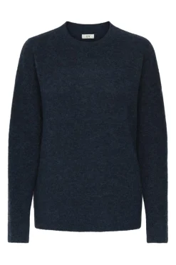 New JDY luna L/S O-Neck Pullover Knt 4857482 Navy Blazer Melange