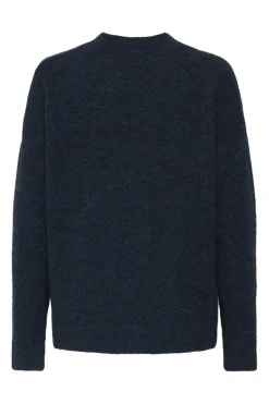 New JDY luna L/S O-Neck Pullover Knt 4857482 Navy Blazer Melange