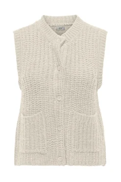 Online JDY mabel S/L O-Neck Button Vest Knt 4931677 Birch