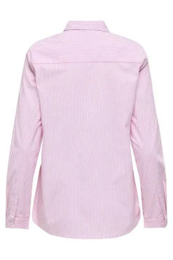 Online JDY mio L/S Embroidery Shirt 4957239 Shocking Pink Small White