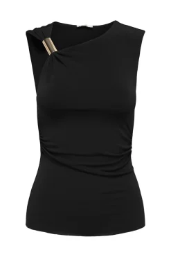 Clearance JDY misty S/L Assymetric Top 5003363 Black