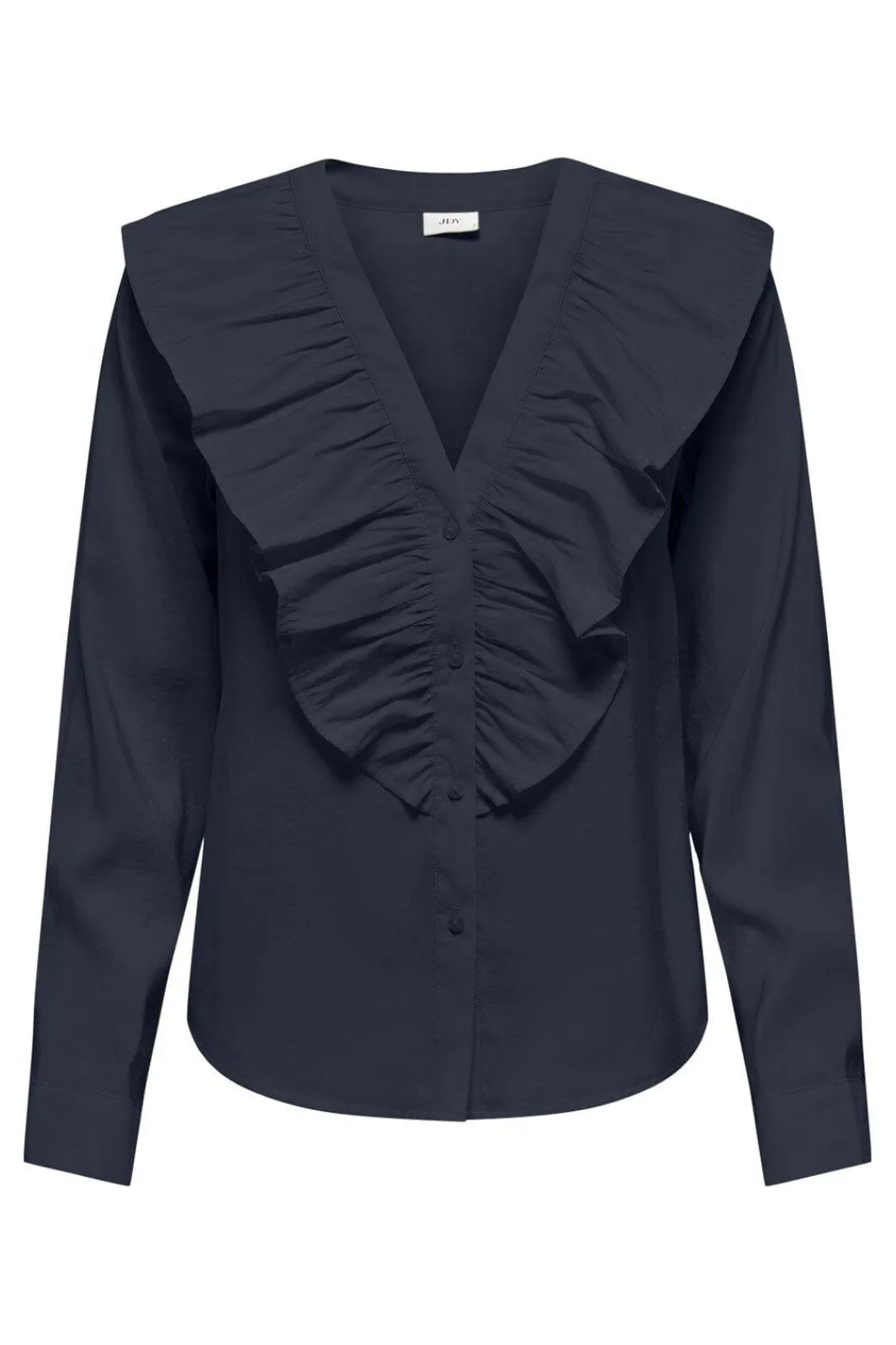 Hot JDY my Evie L/S V-Neck Frill Shirt 4902573 Total Eclipse