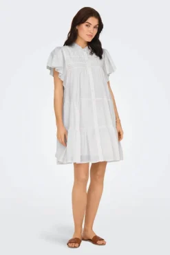 Best JDY naya S/S Shirt Dress 4894013 Cloud Dancer