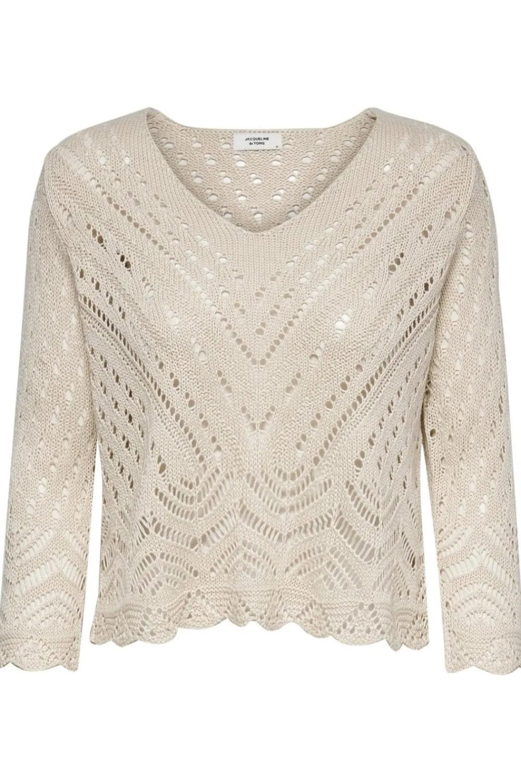 Outlet JDY new Sun 3/4 Cropped Pullover Knt 3453199 Tapioca