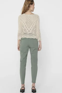 Outlet JDY new Sun 3/4 Cropped Pullover Knt 3453199 Tapioca