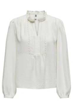 Best JDY rachel Life L/S Pintuck Top 4505028 Cloud Dancer