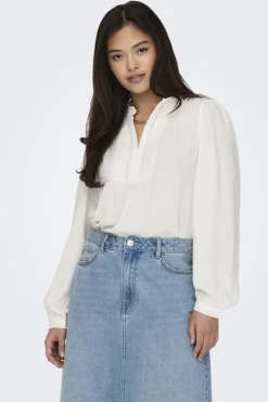 Best JDY rachel Life L/S Pintuck Top 4505028 Cloud Dancer