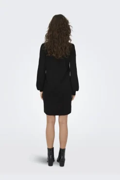 JDY rue Life L/S High Neck Dress Knt 3764537 Black