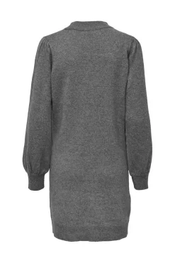 Sale JDY rue Life L/S High Neck Dress Knt 4717491 Medium Grey Melange