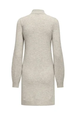 New JDY rue Life L/S High Neck Dress Knt 3720419 Chateau Gray Melange