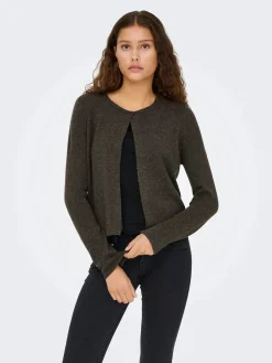 Discount JDY rue Life L/S One Button Cardigan Knt 4907611 Bracken Melange