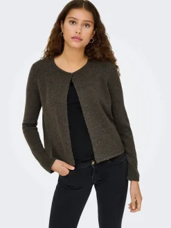 Discount JDY rue Life L/S One Button Cardigan Knt 4907611 Bracken Melange