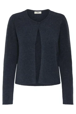 Sale JDY rue Life L/S One Button Cardigan Knt 4852257 Total Eclipse Melange