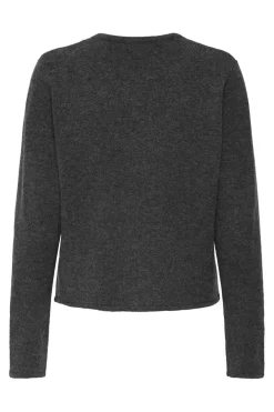 Outlet JDY rue Life L/S One Button Cardigan Knt 4838756 Dark Grey Melange