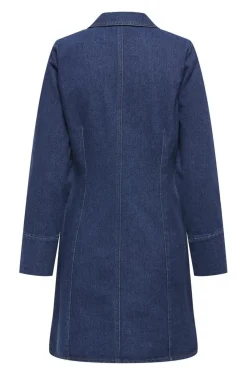 Sale JDY sally Zip Stitch L/S Dress 4874354 Dark Blue Denim