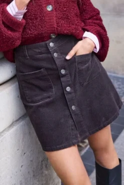 Online JDY shiraz Corduroy Skirt 4874109 Chocolate Torte