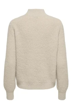 New JDY sigrid Life L/S Hn Cable Pullover Knt 4875856 Cement