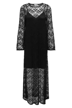 New JDY silvia L/S Lace Maxi Dress 5070608 Black
