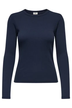 Online JDY solar L/S O Neck Top Dia 4890446 Navy Blazer